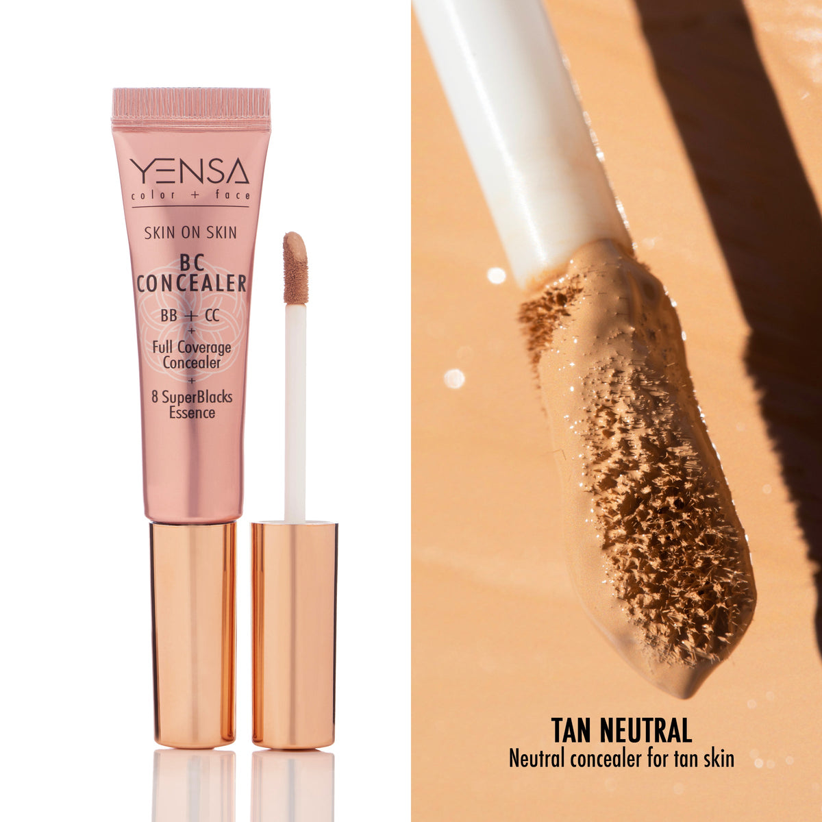 Yensa Skin On Skin BB + CC Full Coverage Hyaluronic Serum Concealer