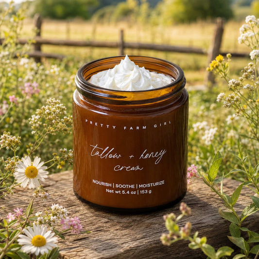 Pretty Farm Girl Tallow + Honey Cream for Sensitive Skin | Fragrance Free