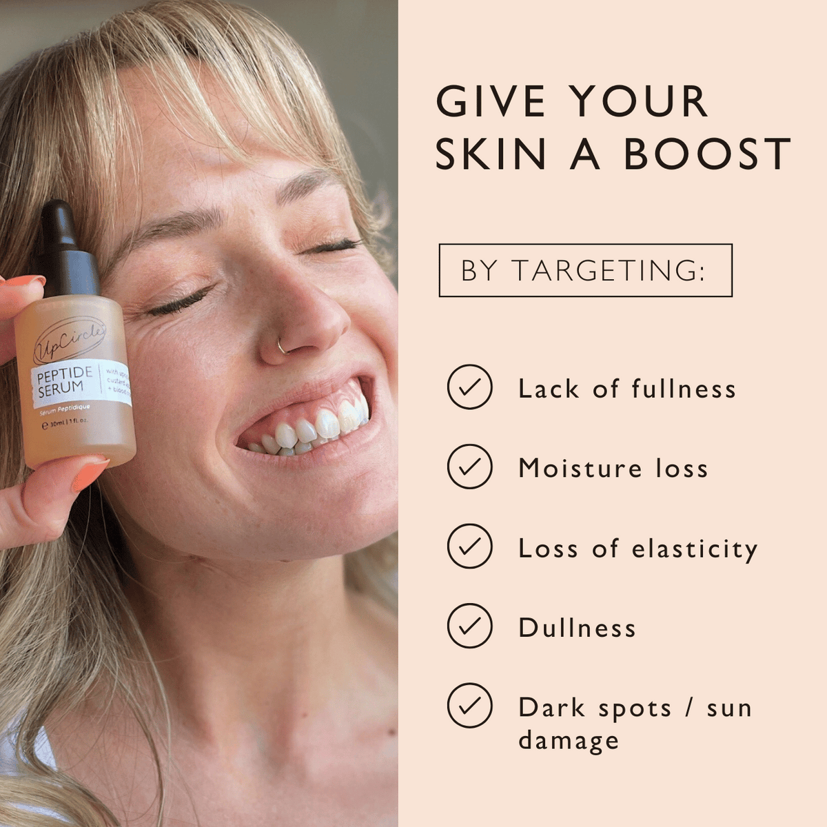 UpCircle Peptide Serum with Custard Apple + Blood Orange