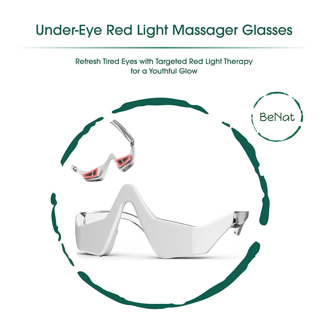 Under-Eye Red Light Therapy Skin Rejuvenation and Relaxation Massager | BeNat