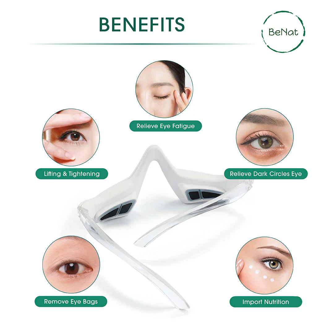Under-Eye Red Light Therapy Skin Rejuvenation and Relaxation Massager | BeNat