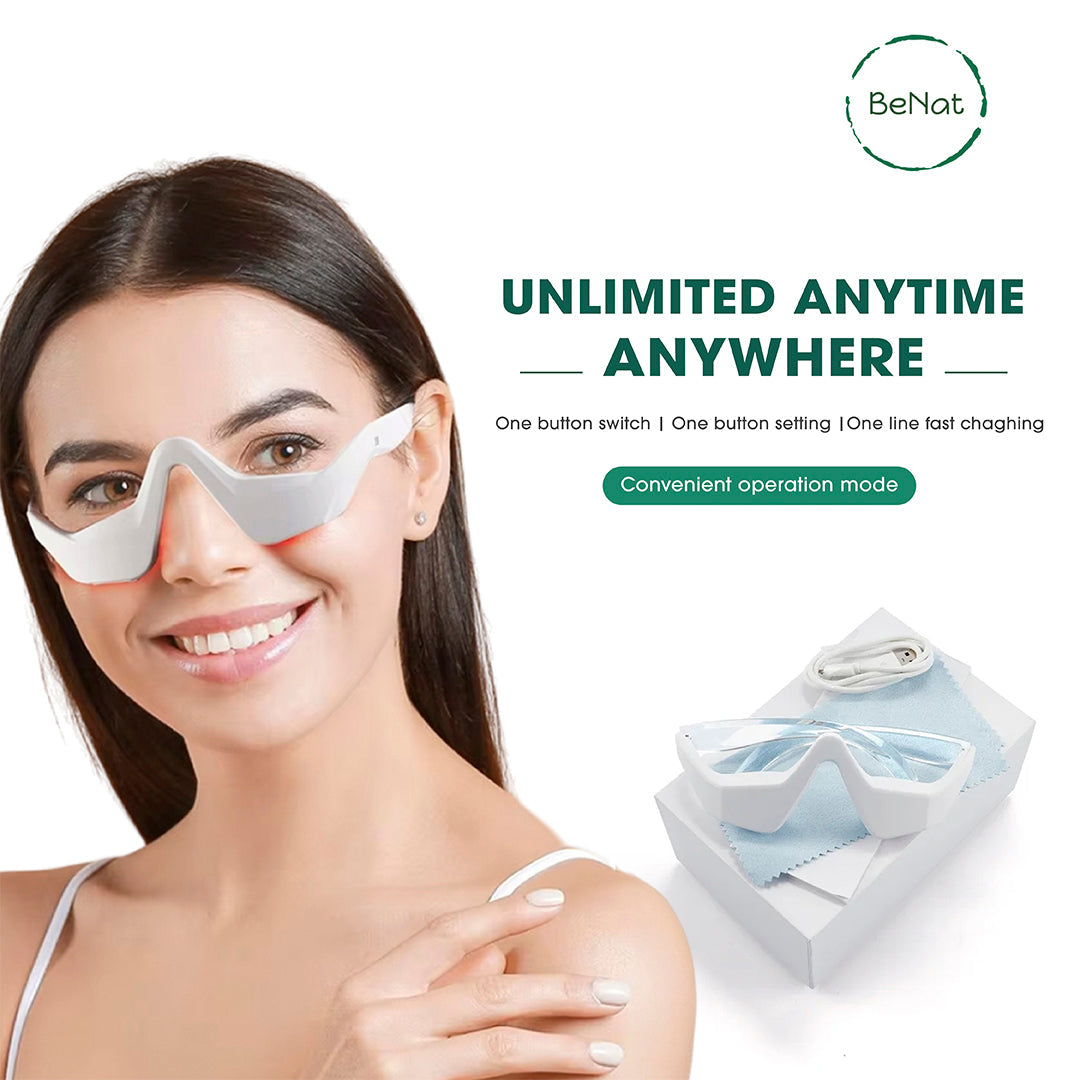 Under-Eye Red Light Therapy Skin Rejuvenation and Relaxation Massager | BeNat