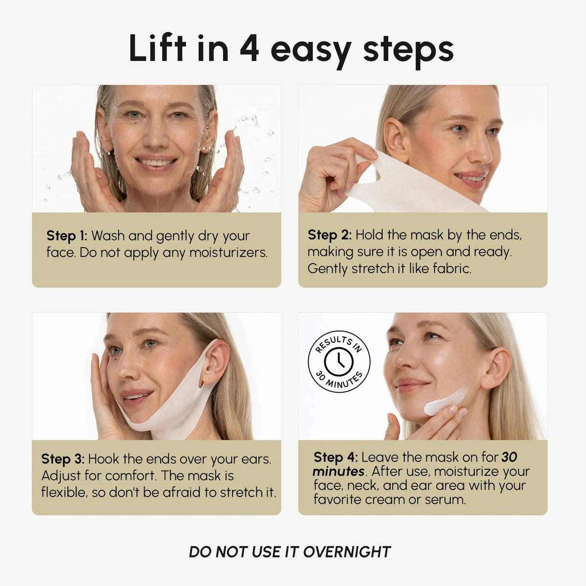 MAREE 24K Gold Chin & Jawline Lifting Mask