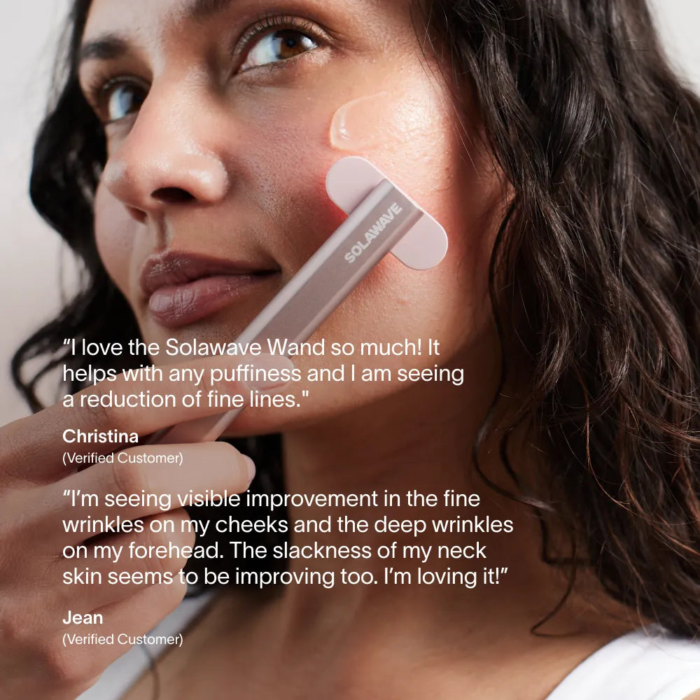 Solawave 4-in-1 Red Light Therapy Wand & Activating Serum Kit