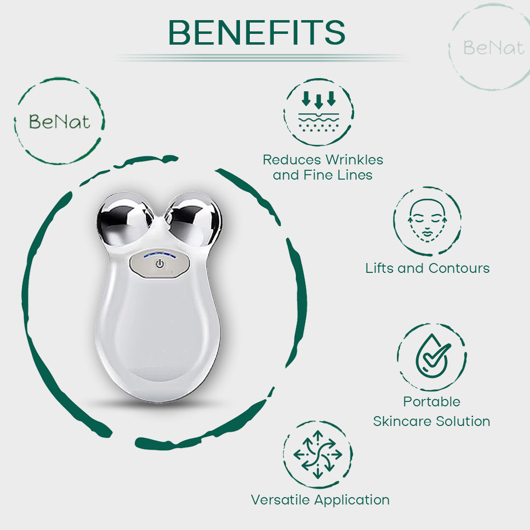 Microcurrent Facial Toning Massager | BeNat